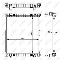 Engine Cooling Radiator NRF 53538  OE 500361629