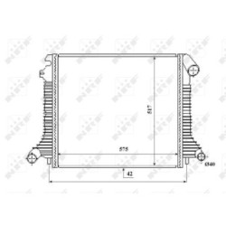 Engine Cooling Radiator NRF 53855  OE 9735000803
