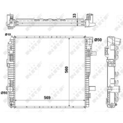 Engine Cooling Radiator NRF 53893  OE 9705000503