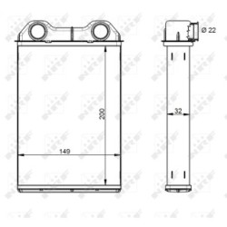 Heater Matrix NRF 54341 for MINI MINI OE 64111497527
