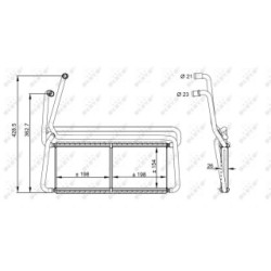 Heater Matrix NRF 54348  OE 1772717