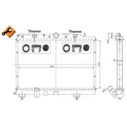 Engine Cooling Radiator NRF 55307 for ROVER OE GRD930