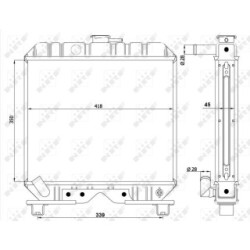 Engine Cooling Radiator NRF 55352  OE 1662572060
