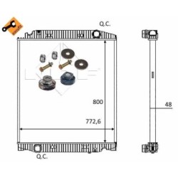 Engine Cooling Radiator NRF 559567  OE 41218266