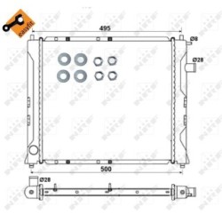 Engine Cooling Radiator NRF 58107 for ROVER OE EAP8121