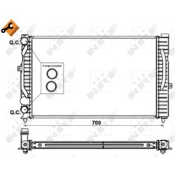 Engine Cooling Radiator NRF 58259 for VW PASSAT, AUDI A4, A6