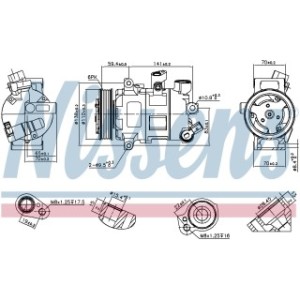 Compressor - Nissens 890607