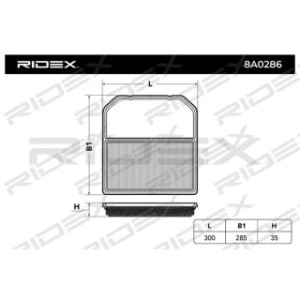 Air Filter - RIDEX 8A0286
