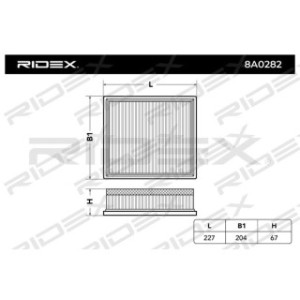 Air Filter - RIDEX 8A0282