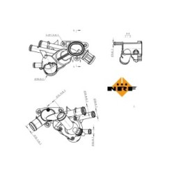 Coolant Thermostat NRF 725145 for VW GOLF OE 032121111CE