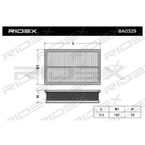 Air Filter - RIDEX 8A0329