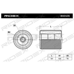 Air Filter - RIDEX 8A0435