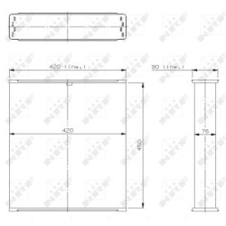 Radiator Core NRF 790  OE G278201050010