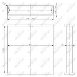 Radiator Core NRF 791  OE G278202050010