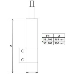 Front Shock Absorber KYB 331701 for MERCEDES SPRINTER OE 2E0413023