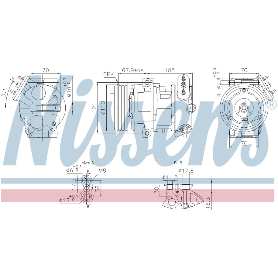 Compressor - Nissens 890663