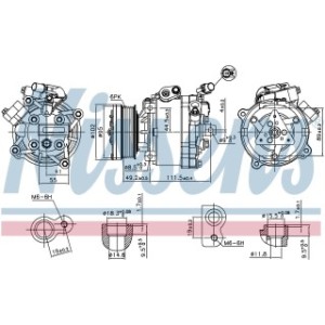 Compressor - Nissens 890666