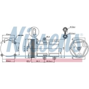 Compressor - Nissens 89068