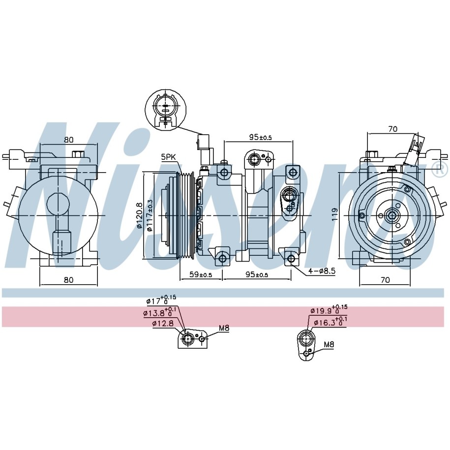 Compressor - Nissens 890683