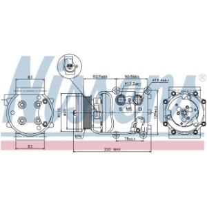 Compressor - Nissens 89071