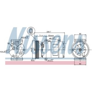 Compressor - Nissens 89072