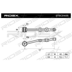 Control Trailing Arm - RIDEX 273C0405