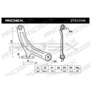 Control Trailing Arm - RIDEX 273C0159