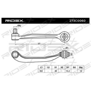 Control Trailing Arm - RIDEX 273C0060
