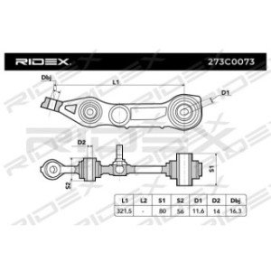 Control Trailing Arm - RIDEX 273C0073
