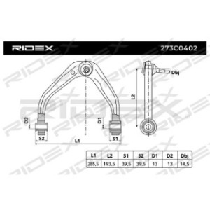 Control Trailing Arm - RIDEX 273C0402