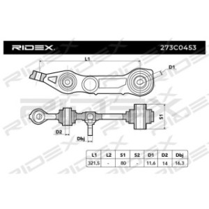 Control Trailing Arm - RIDEX 273C0453
