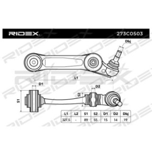 Control Trailing Arm - RIDEX 273C0503