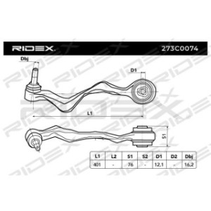 Control Trailing Arm - RIDEX 273C0074