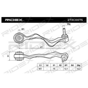Control Trailing Arm - RIDEX 273C0075