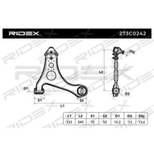 Control Trailing Arm - RIDEX 273C0242