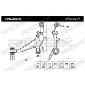 Control Trailing Arm - RIDEX 273C0257