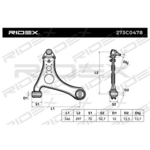 Control Trailing Arm - RIDEX 273C0478