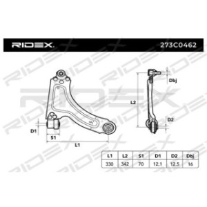 Control Trailing Arm - RIDEX 273C0462