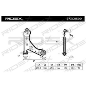 Control Trailing Arm - RIDEX 273C0500