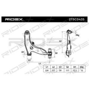 Control Trailing Arm - RIDEX 273C0435