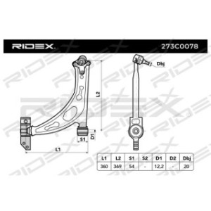 Control Trailing Arm - RIDEX 273C0078