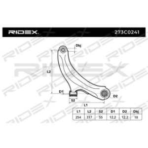 Control Trailing Arm - RIDEX 273C0241