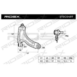 Control Trailing Arm - RIDEX 273C0497