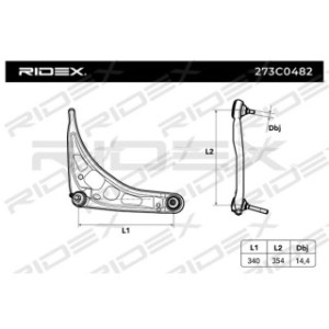 Control Trailing Arm - RIDEX 273C0482