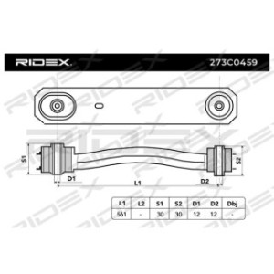 Control Trailing Arm - RIDEX 273C0459