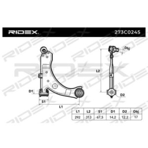 Control Trailing Arm - RIDEX 273C0245