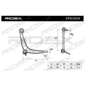 Control Trailing Arm - RIDEX 273C0510
