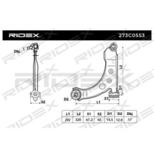 Control Trailing Arm - RIDEX 273C0553