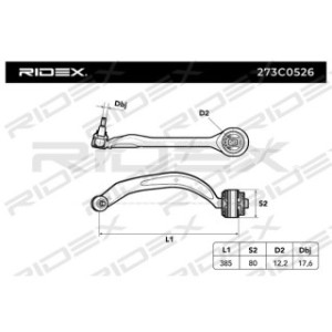 Control Trailing Arm - RIDEX 273C0526