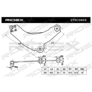 Control Trailing Arm - RIDEX 273C0603